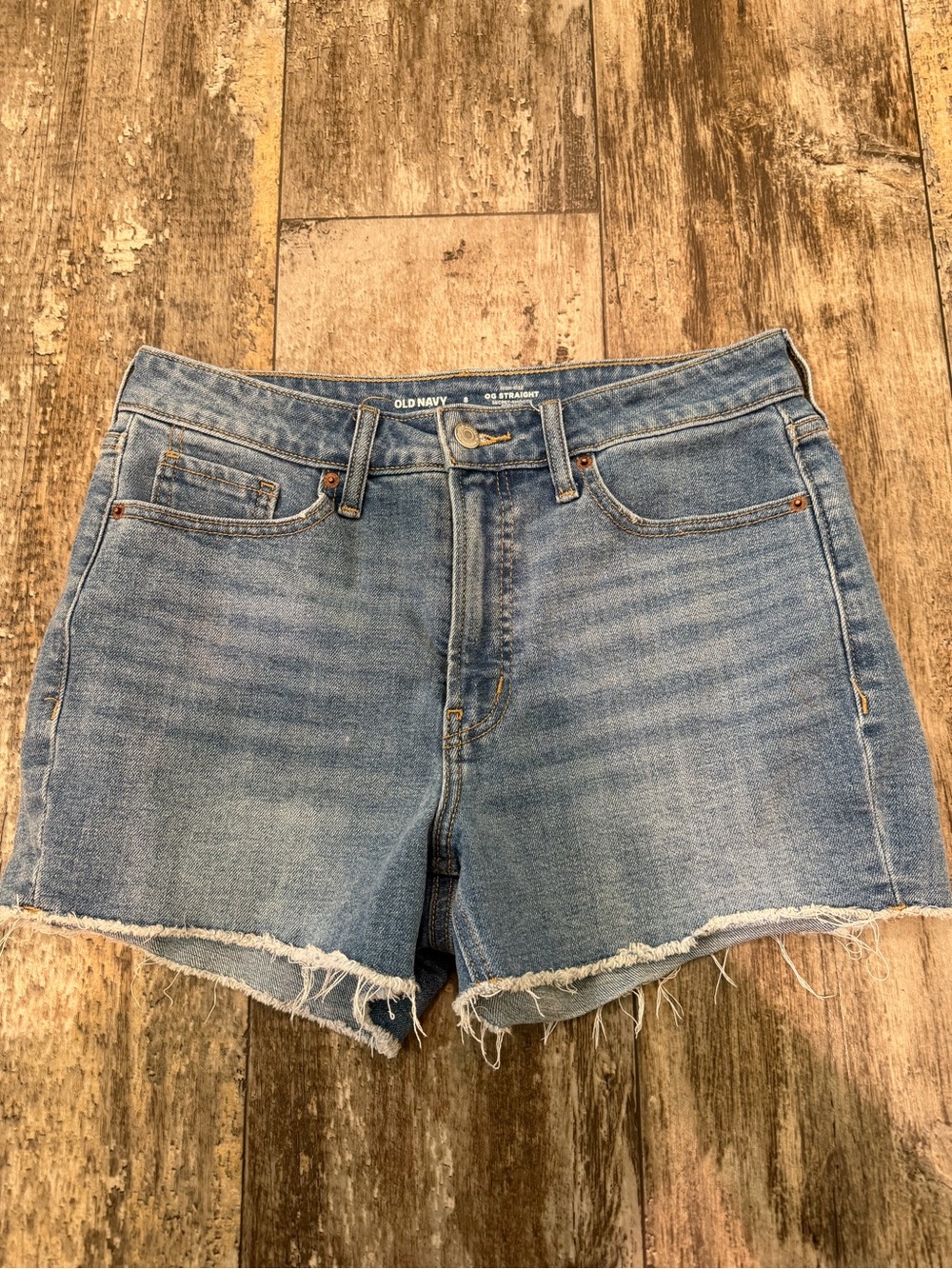 Old Navy Light Blue Cutoff Denim Shorts with Frayed Hem